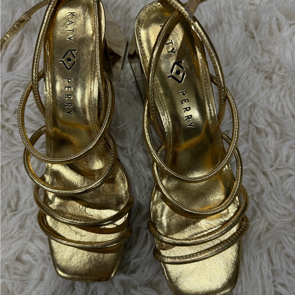 Katy Perry Collections Metallic Gold Heels